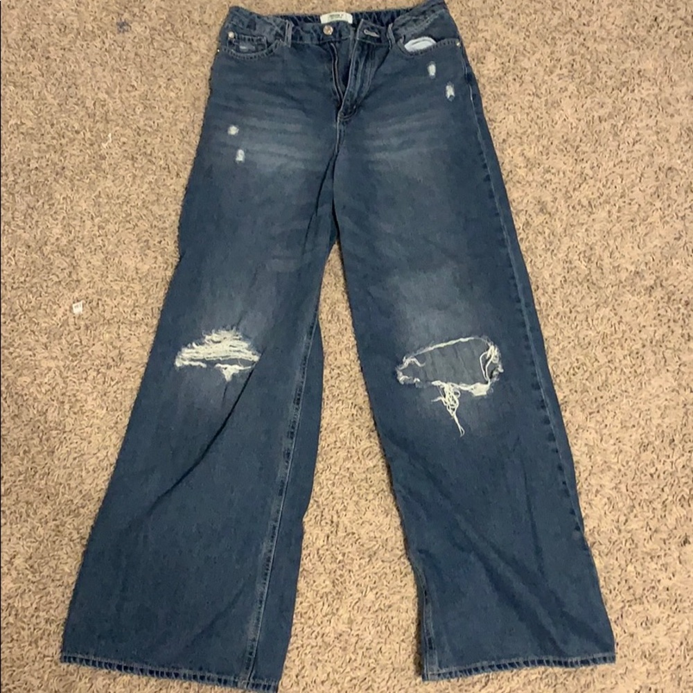 wide leg high waisted pants